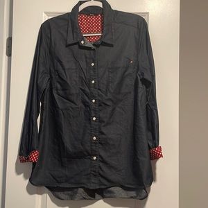 Betabrand Rosie Denim shirt XL